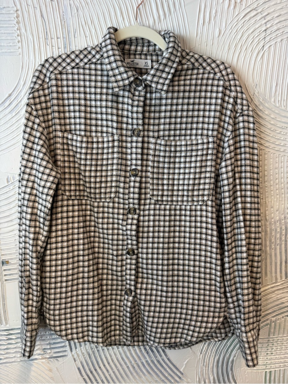 Hollister Oversized Women’s Button-Down Flannel Shirt N0503